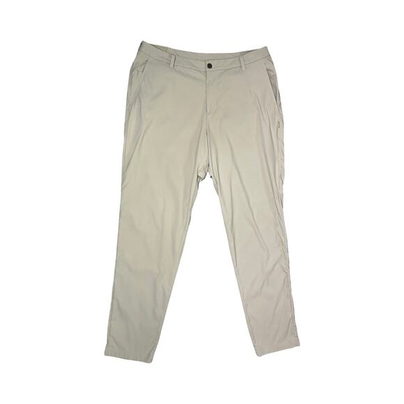 Lululemon Commission Pants Slim Taper Khaki Tan Men’s Size 36 Work Golf Casual